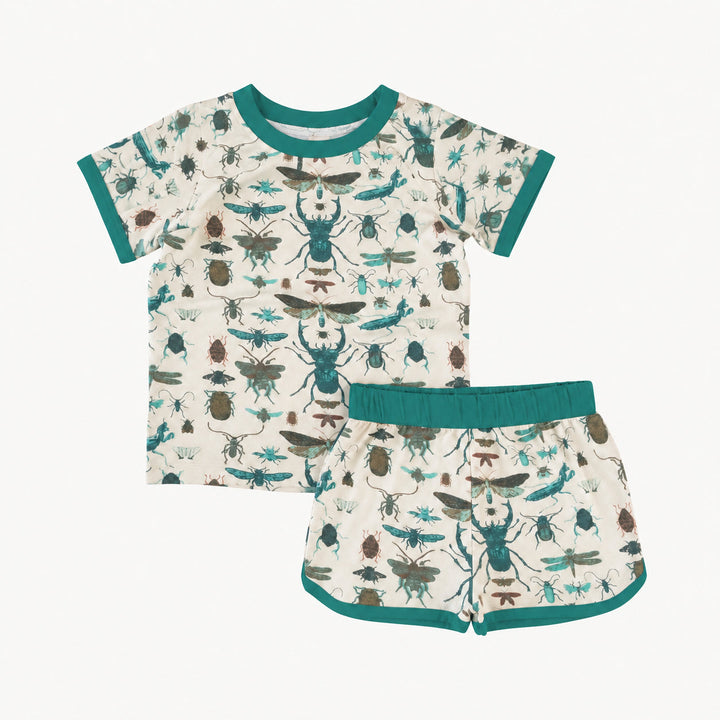 PREORDER ivan short set | aqua insects | modal