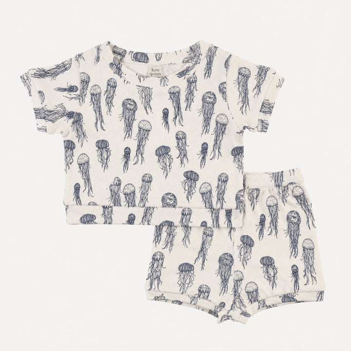 PREORDER jamie set | opal jellyfish | organic cotton interlock