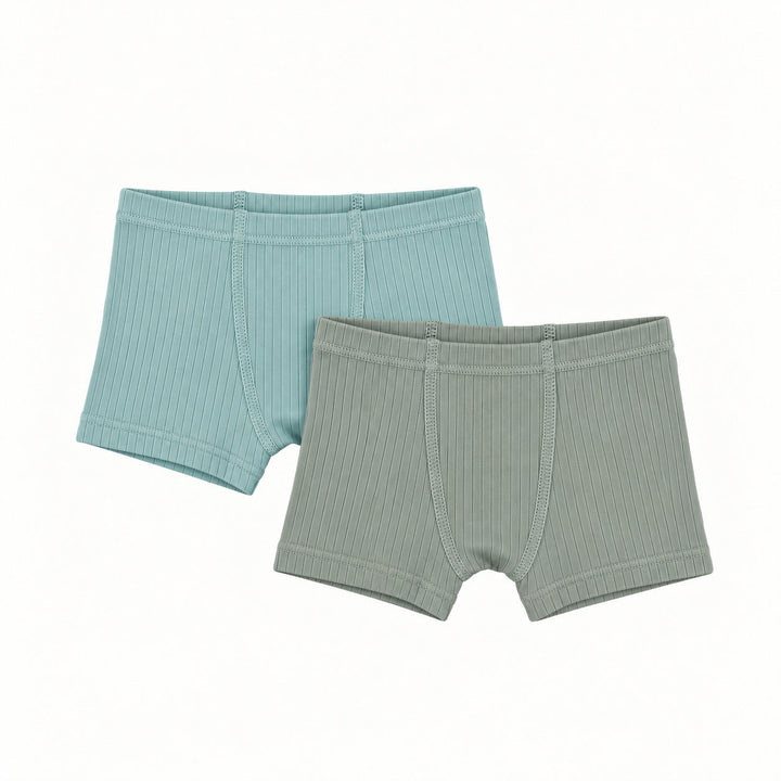 PREORDER boxer set of 2 | blue haze | woods rib