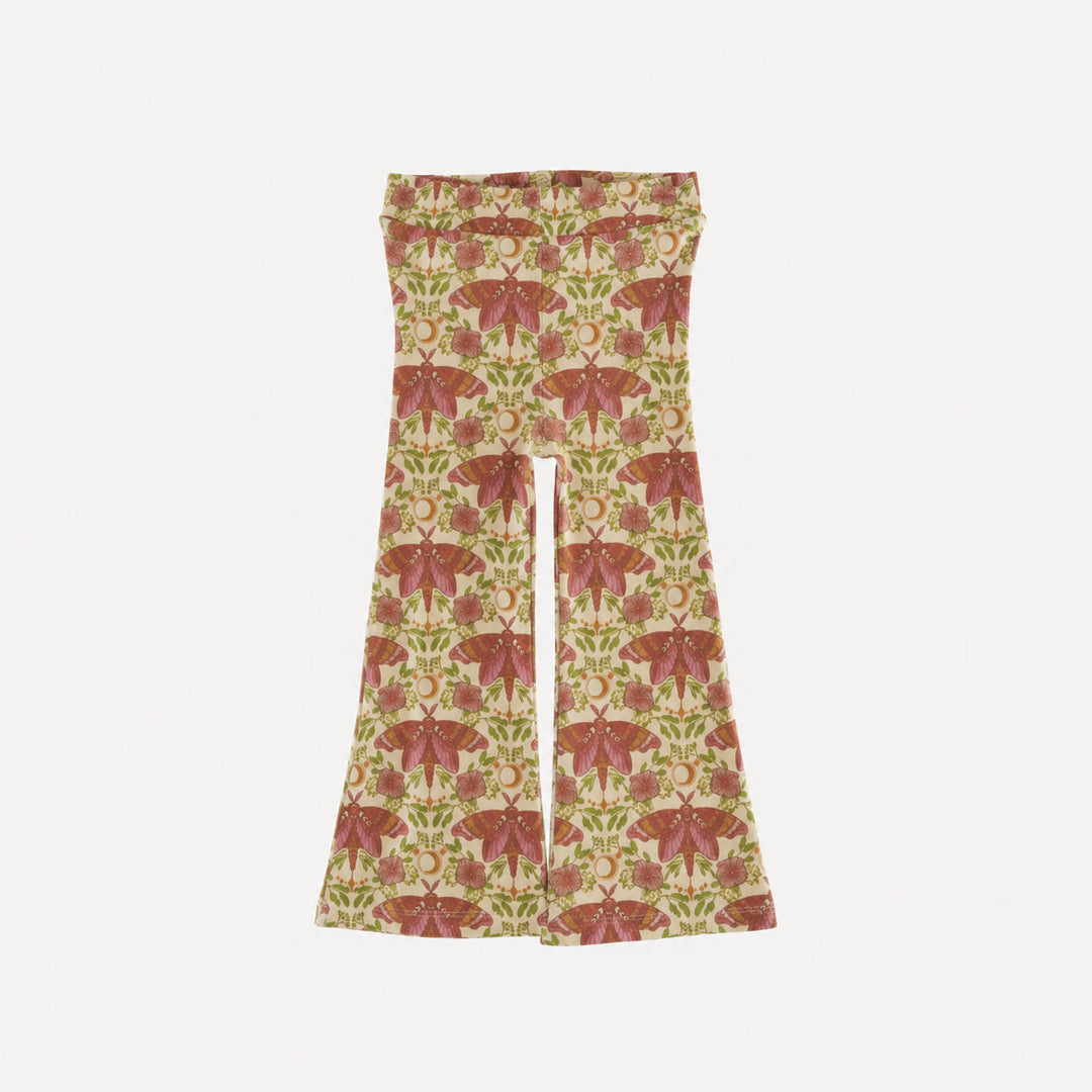 PREORDER flare leg pant | butterfly night | organic cotton interlock