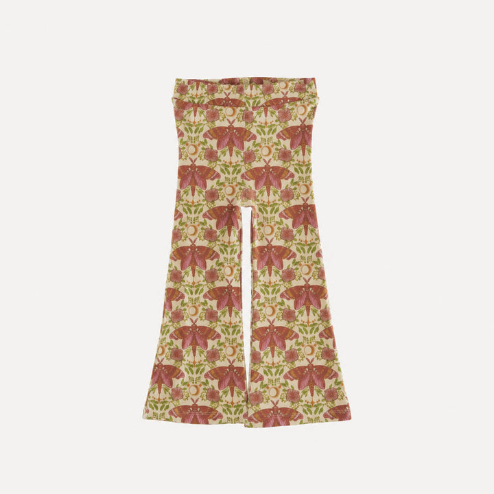 PREORDER flare leg pant | butterfly night | organic cotton interlock