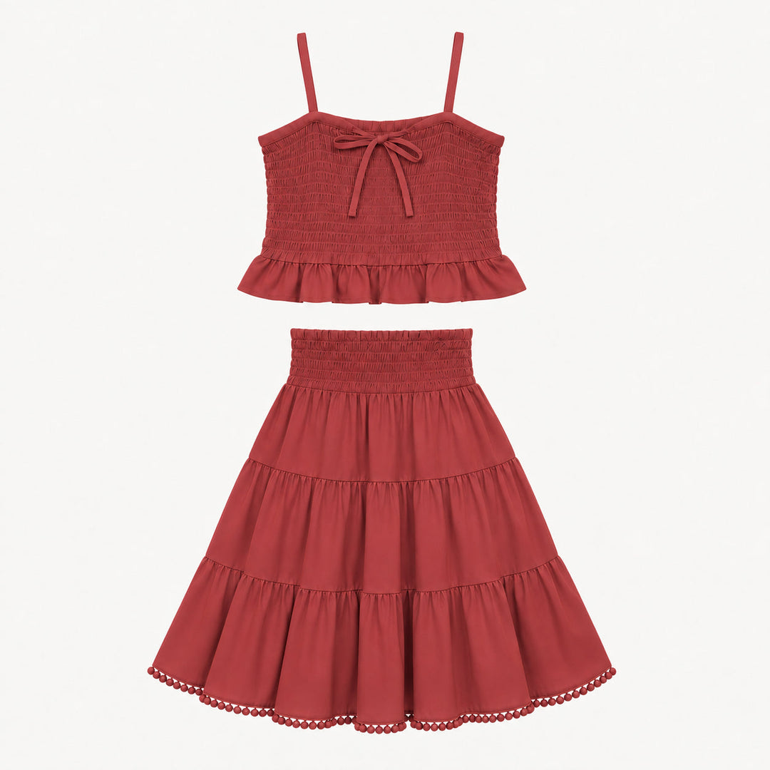 PREORDER clara set | pom red | modal