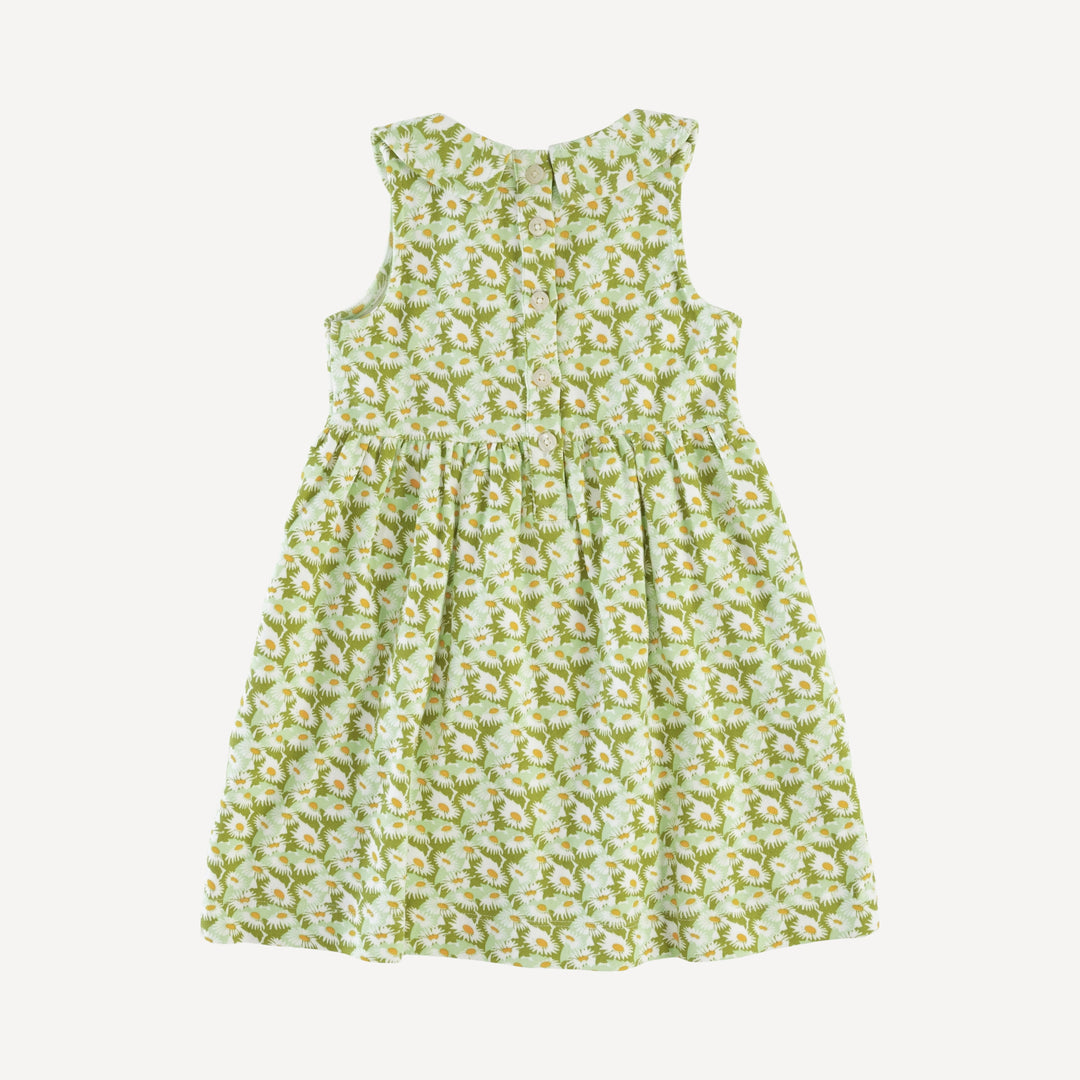 sleeveless peter pan dress | daisy garden | organic cotton interlock