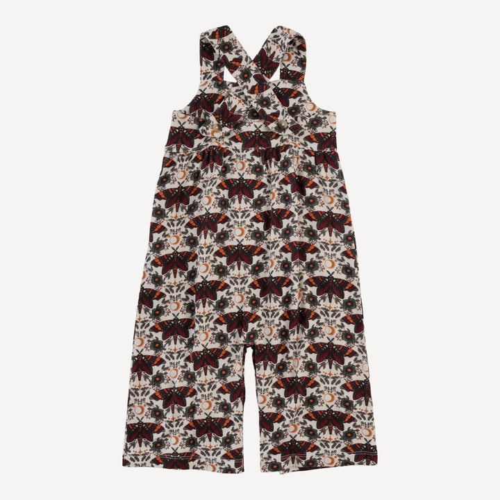 gaucho jumpsuit | dark butterfly night | bamboo