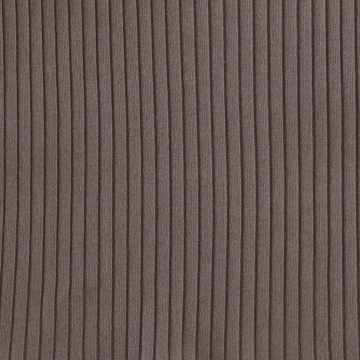 short sleeve basic henley tee | dark coffee | organic cotton wide rib