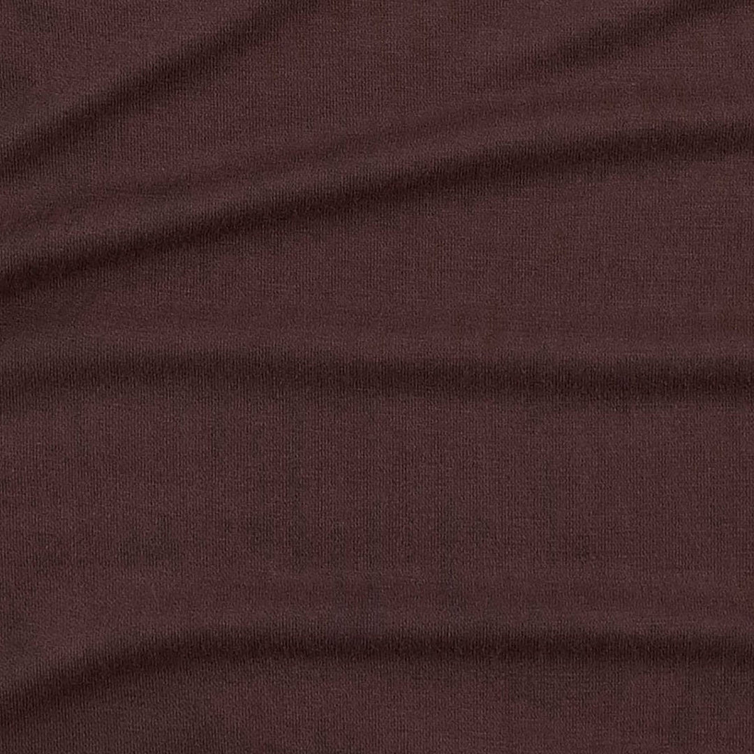 long sleeve little ruffle tee | dark fig | bamboo