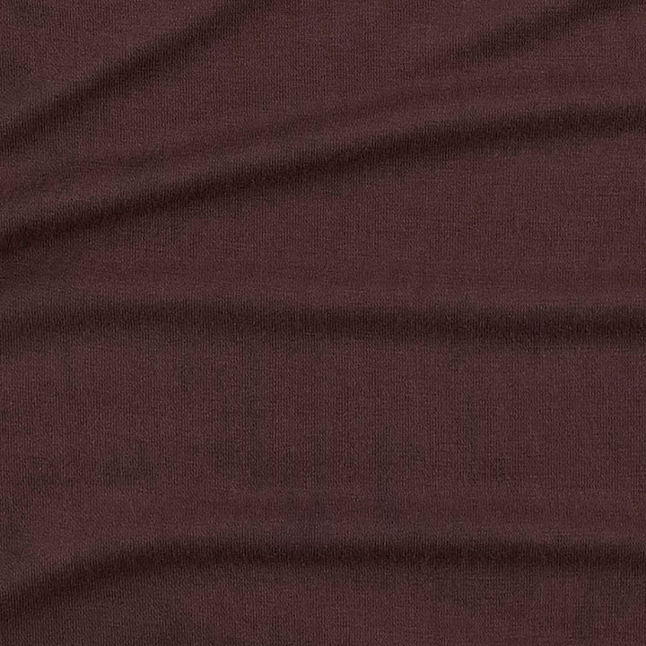 long sleeve little ruffle tee | dark fig | bamboo