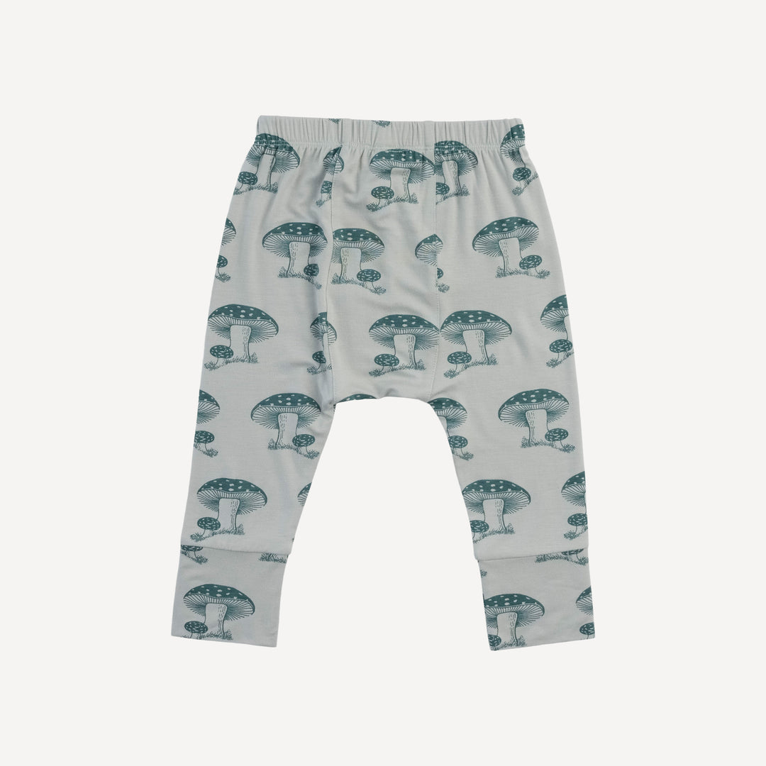classic panda pant | dark teal toadstool | bamboo