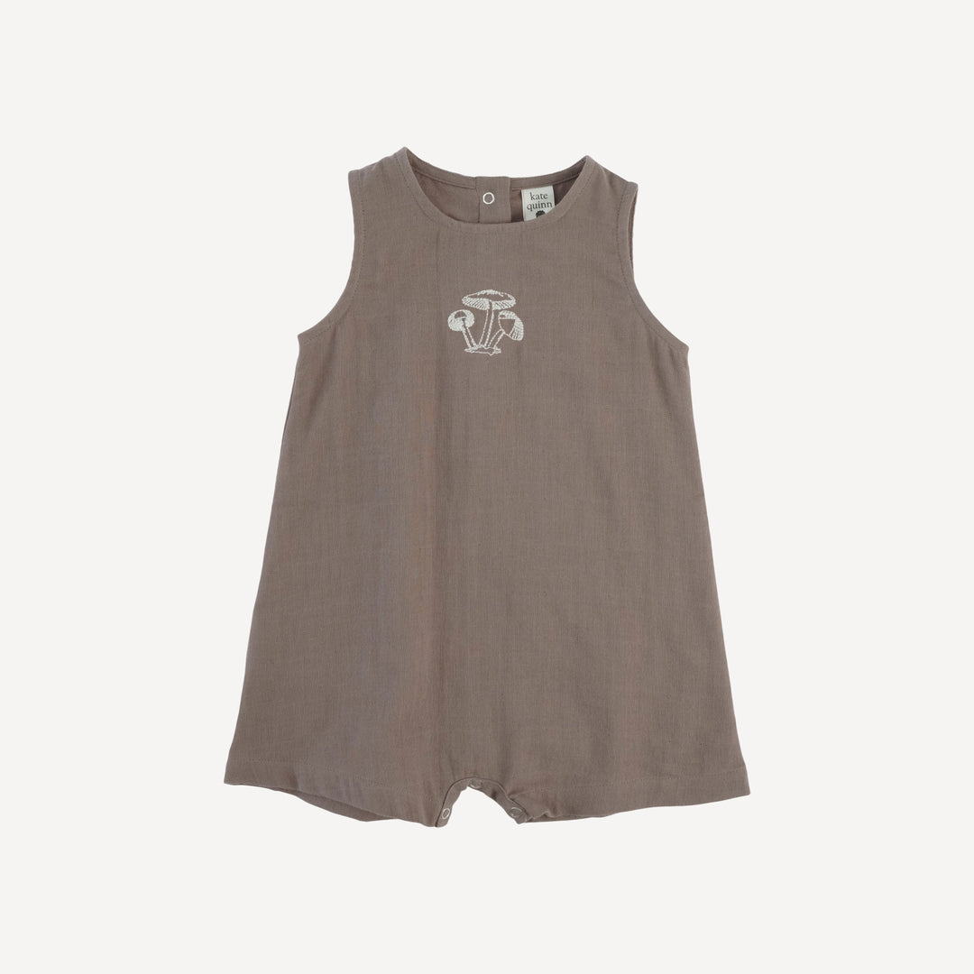 vintage shortie | dark truffle | organic cotton gauze