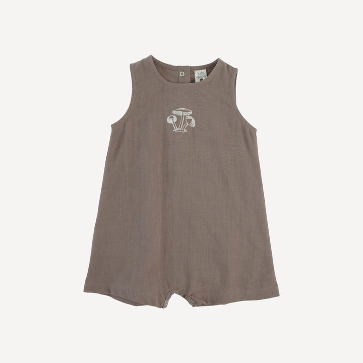 vintage shortie | dark truffle | organic cotton gauze