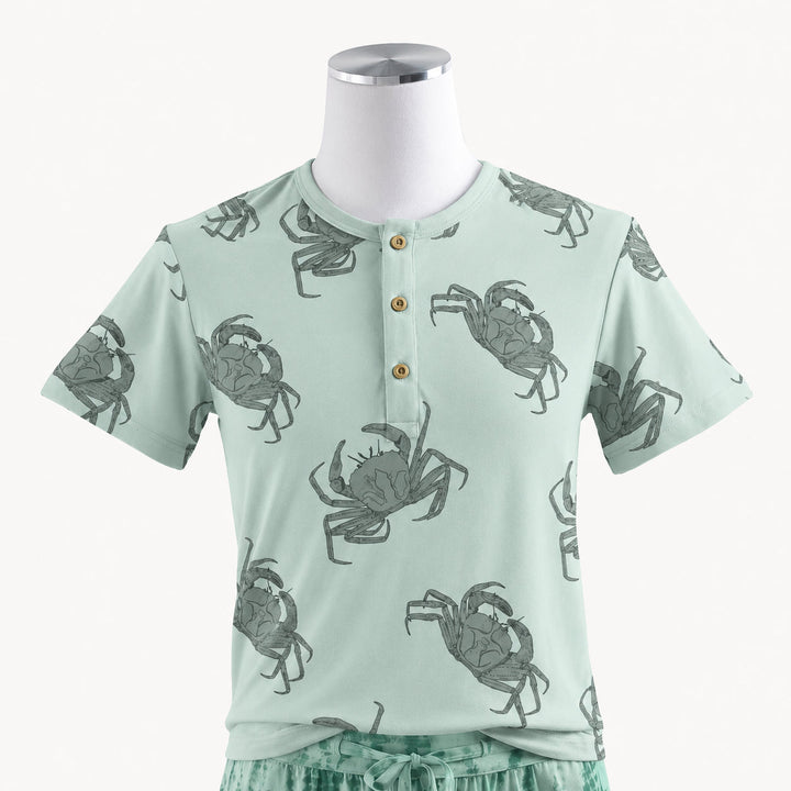 PREORDER mens monty tee | green crab | modal