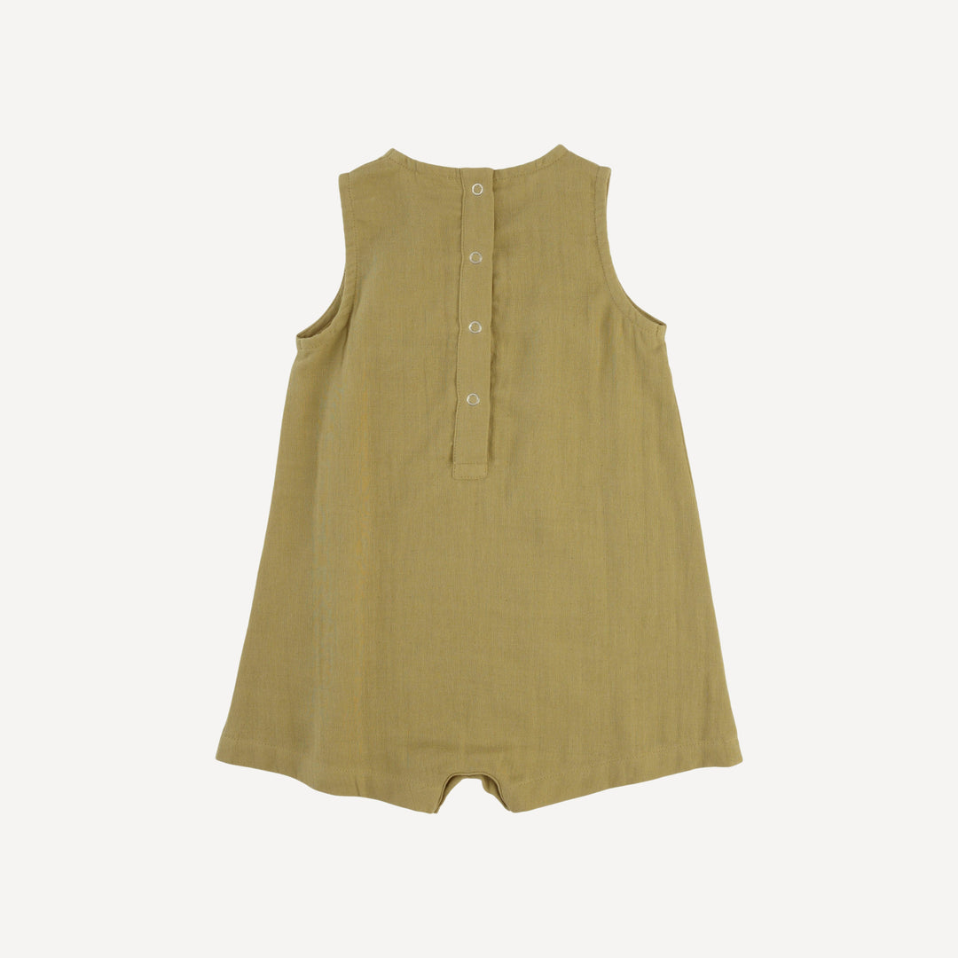 vintage shortie | deep flaxen | organic cotton gauze