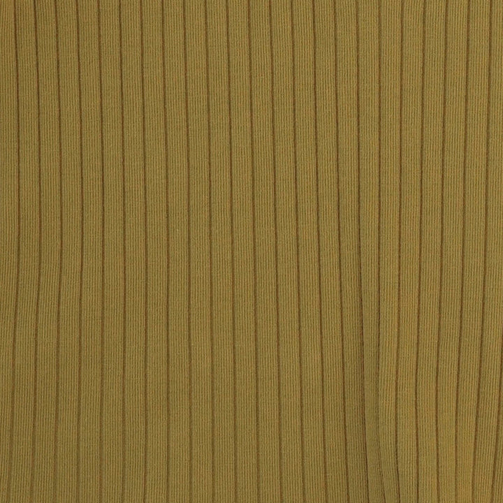 short sleeve basic henley tee | deep flaxen | organic cotton wide rib
