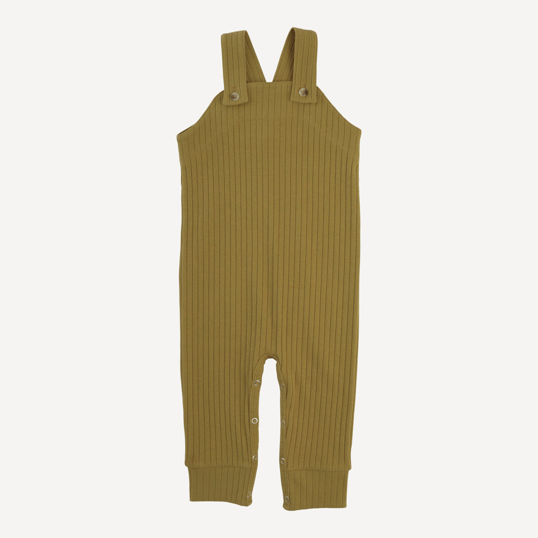 country cuffed jumpsuit | deep flaxen | organic cotton wide rib