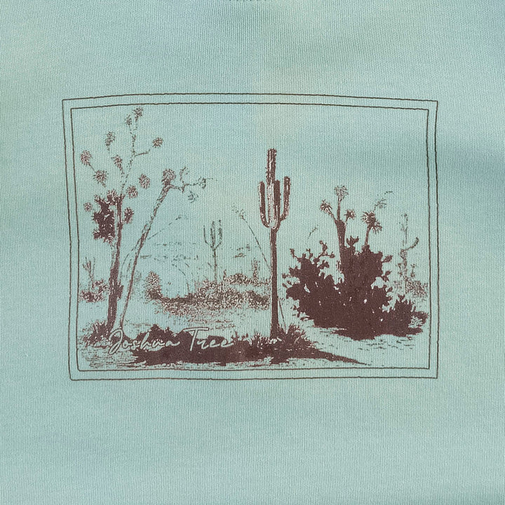 short sleeve essential boxy tee | desert postcard | organic cotton interlock