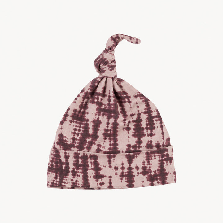 PREORDER knot hat | tanzanite shibori | modal