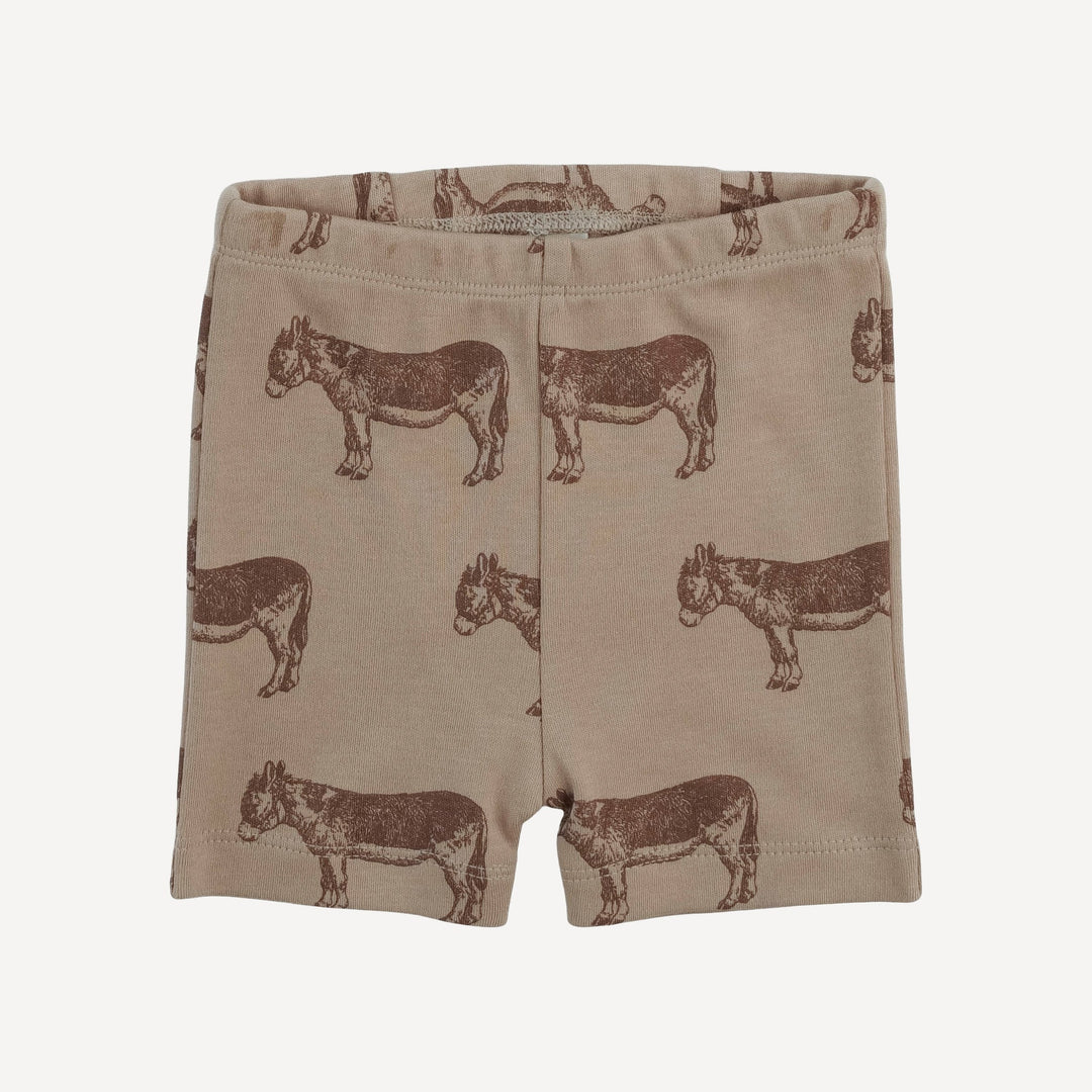 short sleeve crew neck shortie pj set | donkey | organic cotton interlock