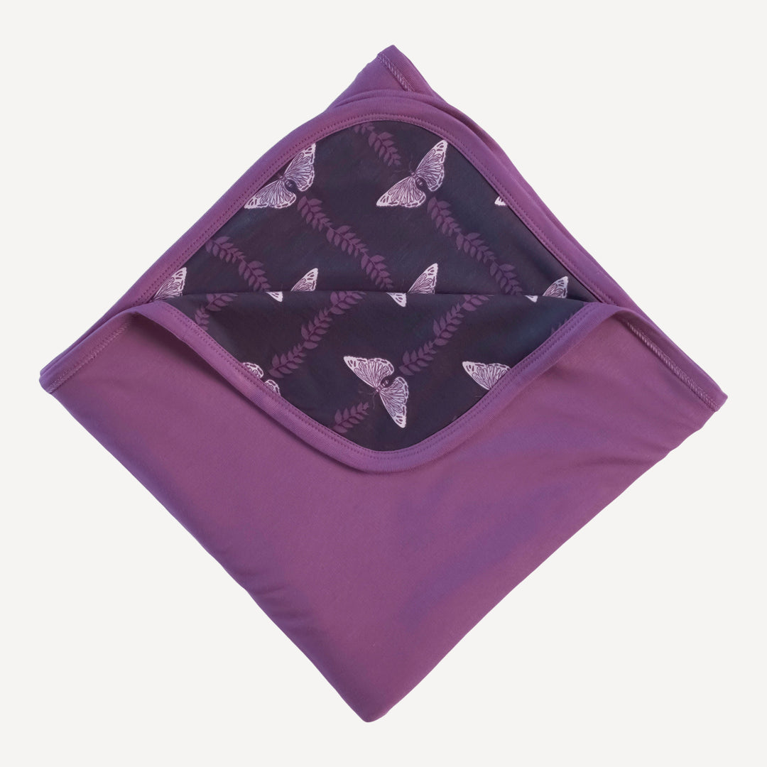 double layer blanket | purple butterfly vine | bamboo