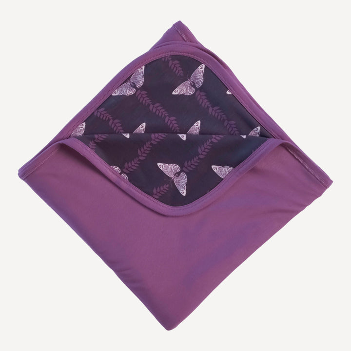 double layer blanket | purple butterfly vine | bamboo
