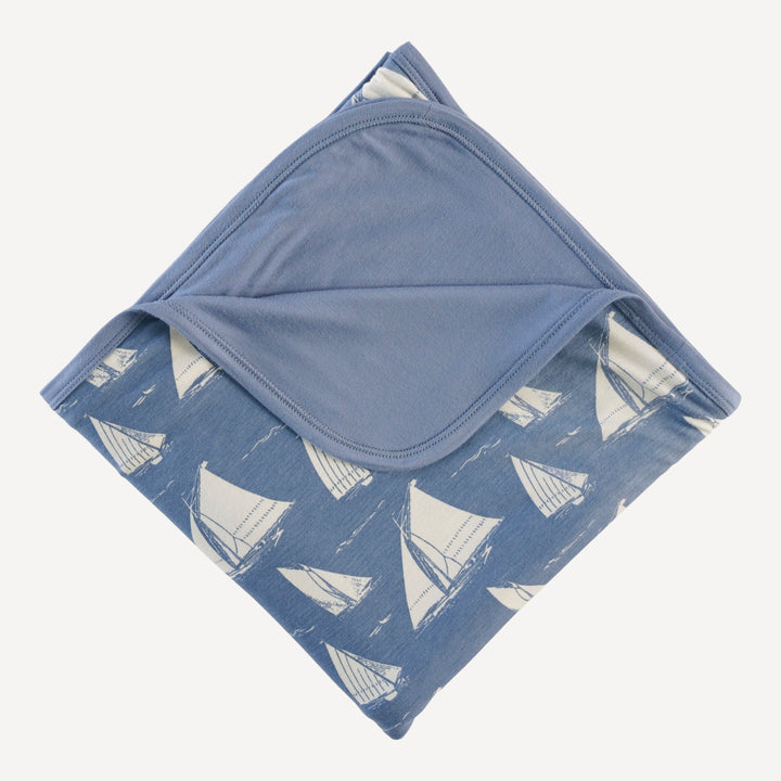 double layer blanket | mid-century sailing | bamboo