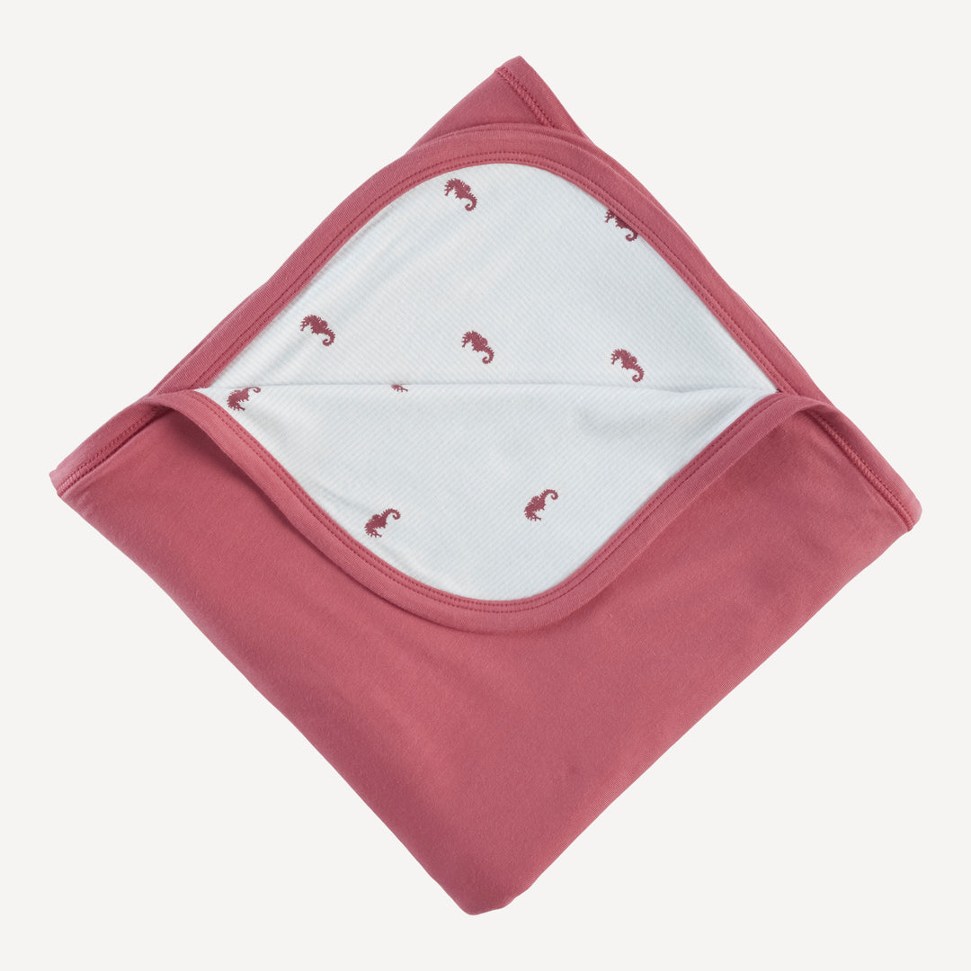 double layer blanket | seahorse stripe | bamboo