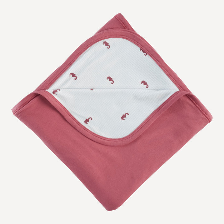 double layer blanket | seahorse stripe | bamboo