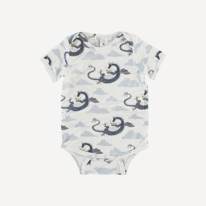 short sleeve lap neck bodysuit | dragon family | lenzing modal