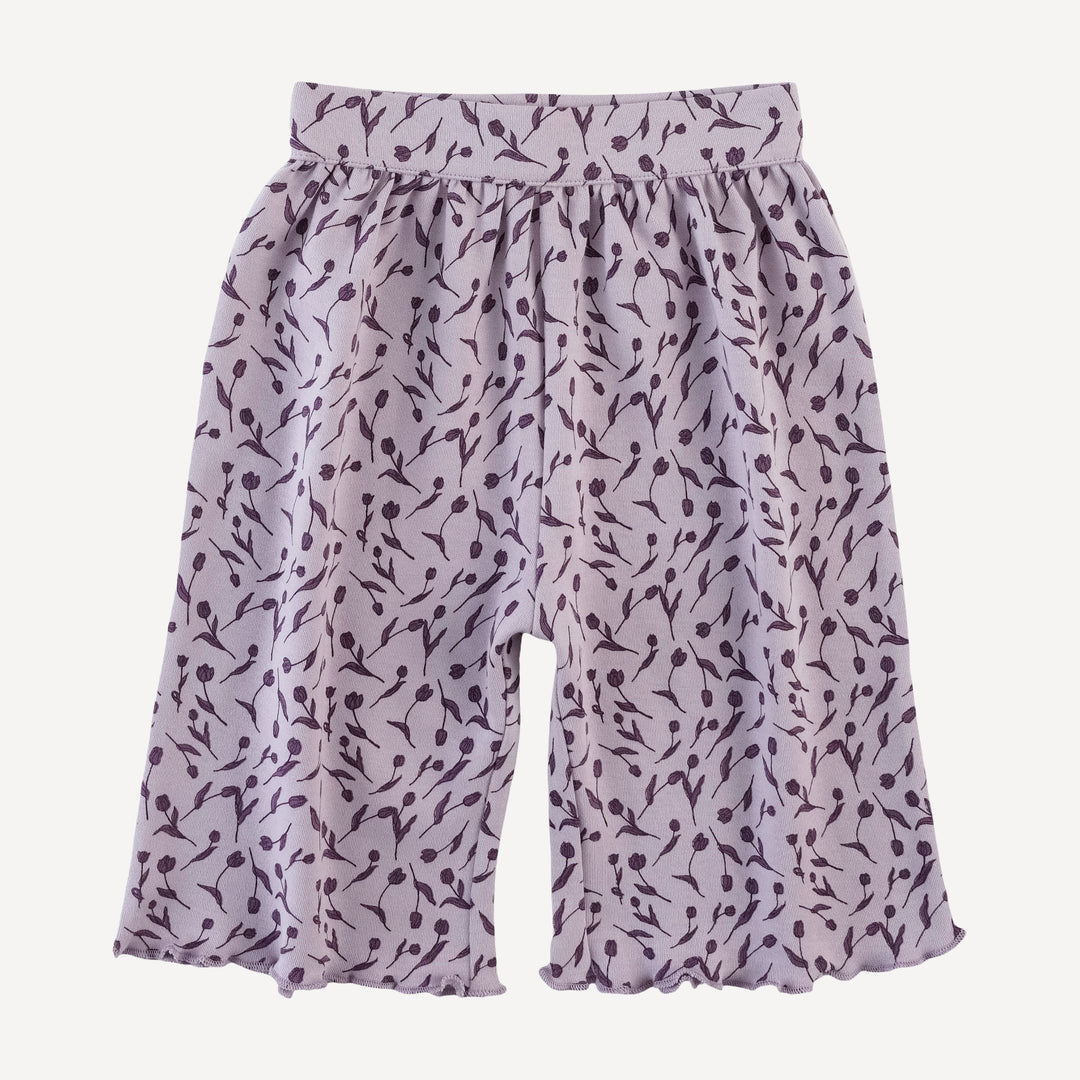 long sleeve jade set | purple tulip | organic cotton interlock