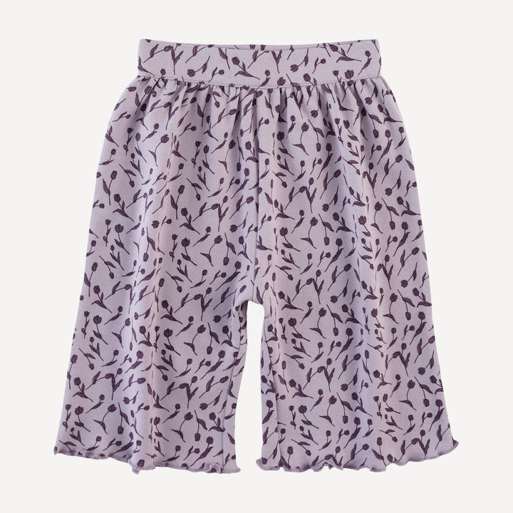 long sleeve jade set | purple tulip | organic cotton interlock