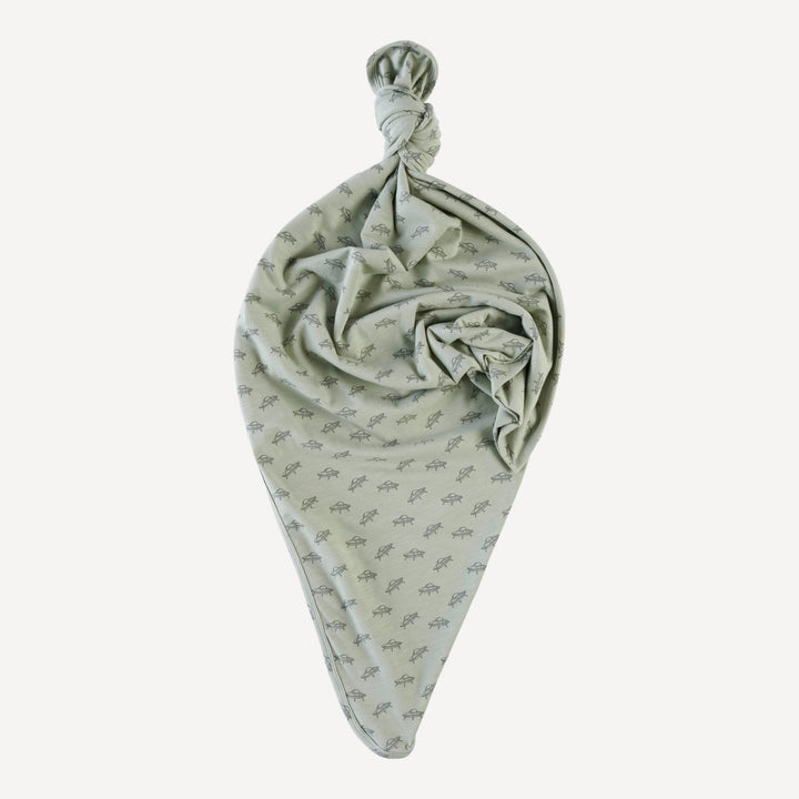 classic single layer blanket | dusty sage ufo | organic cotton slub