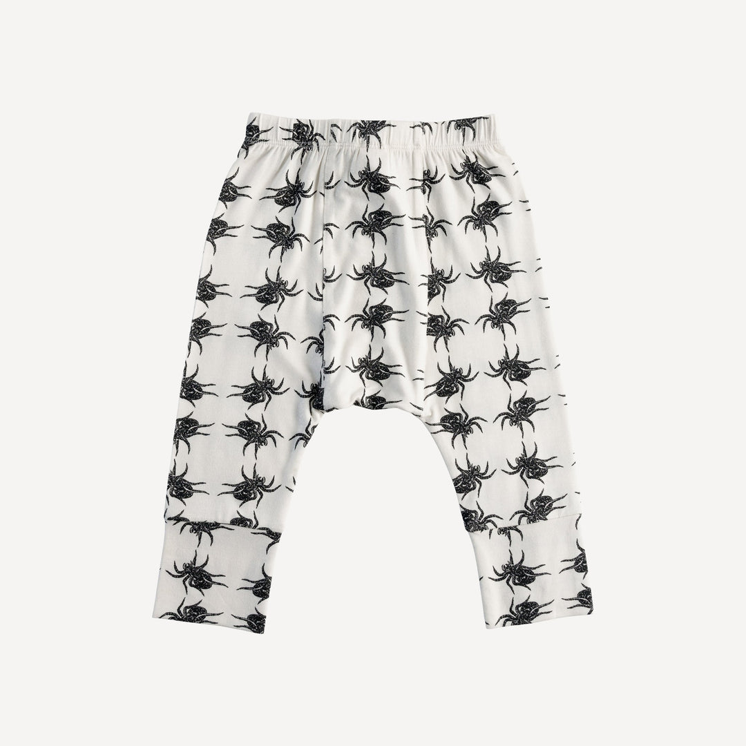 classic panda pant | tarantula | organic cotton interlock