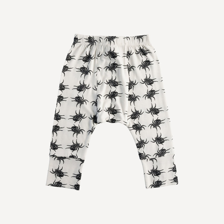 classic panda pant | tarantula | organic cotton interlock