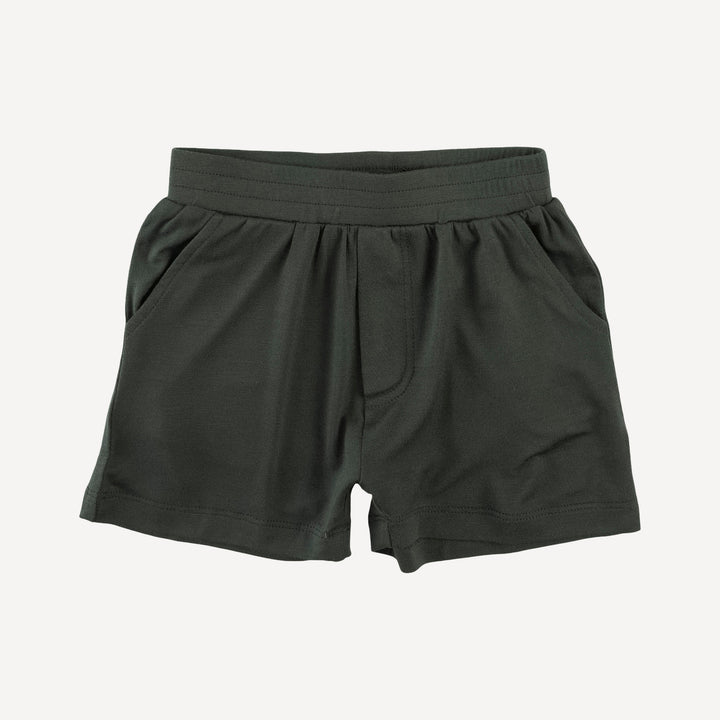 short sleeve cargo pocket tee + pocket short set | crane | modal