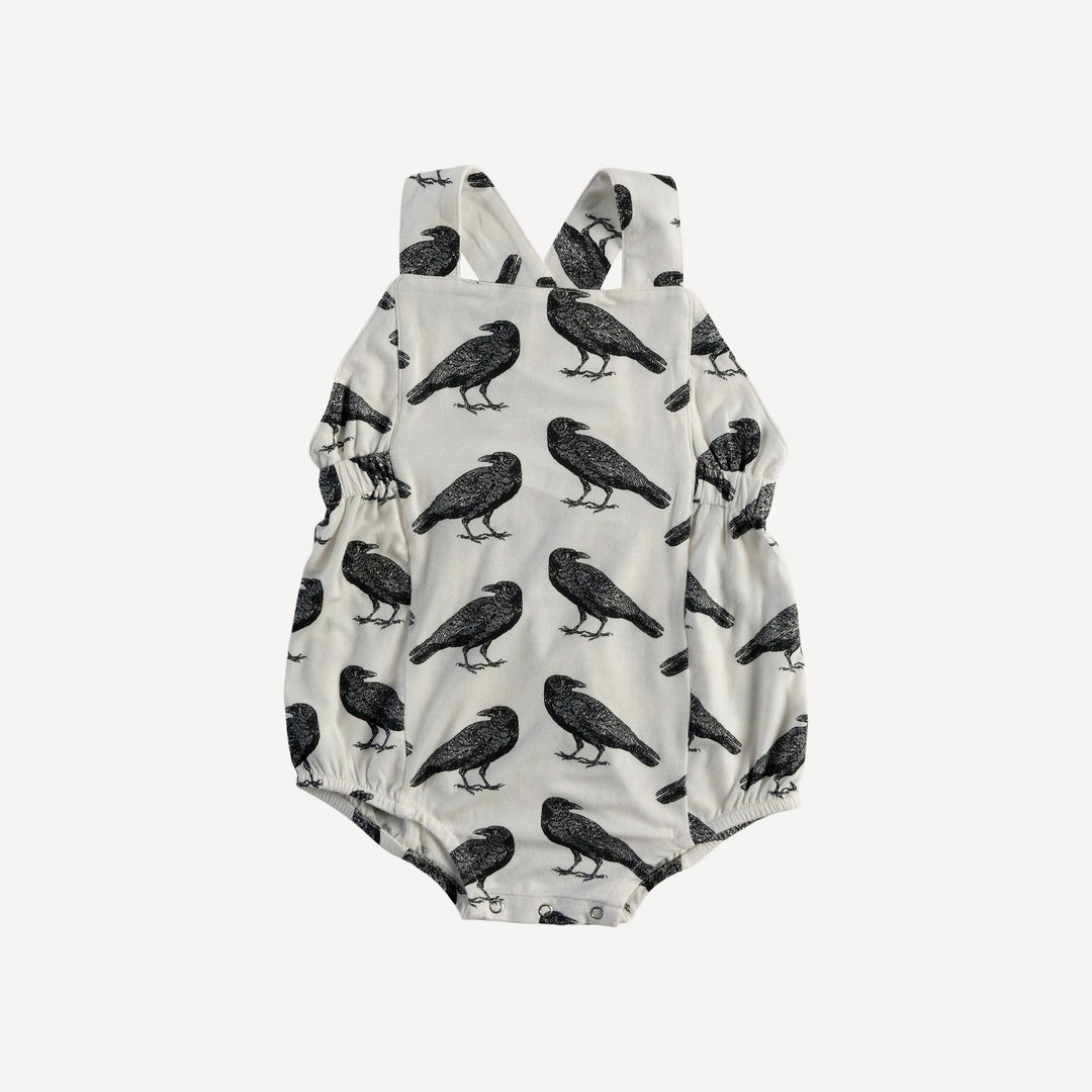 criss cross bubble | raven | organic cotton interlock