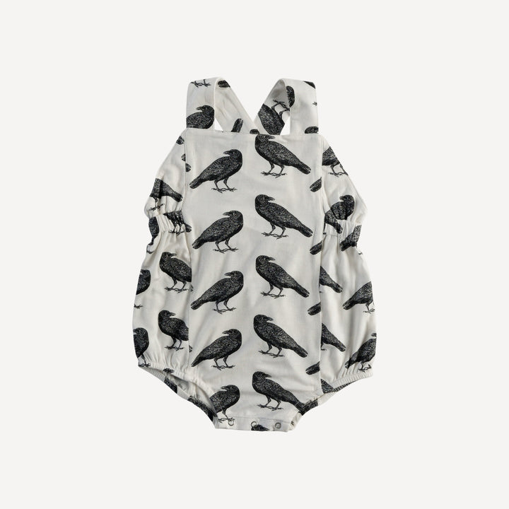 criss cross bubble | raven | organic cotton interlock