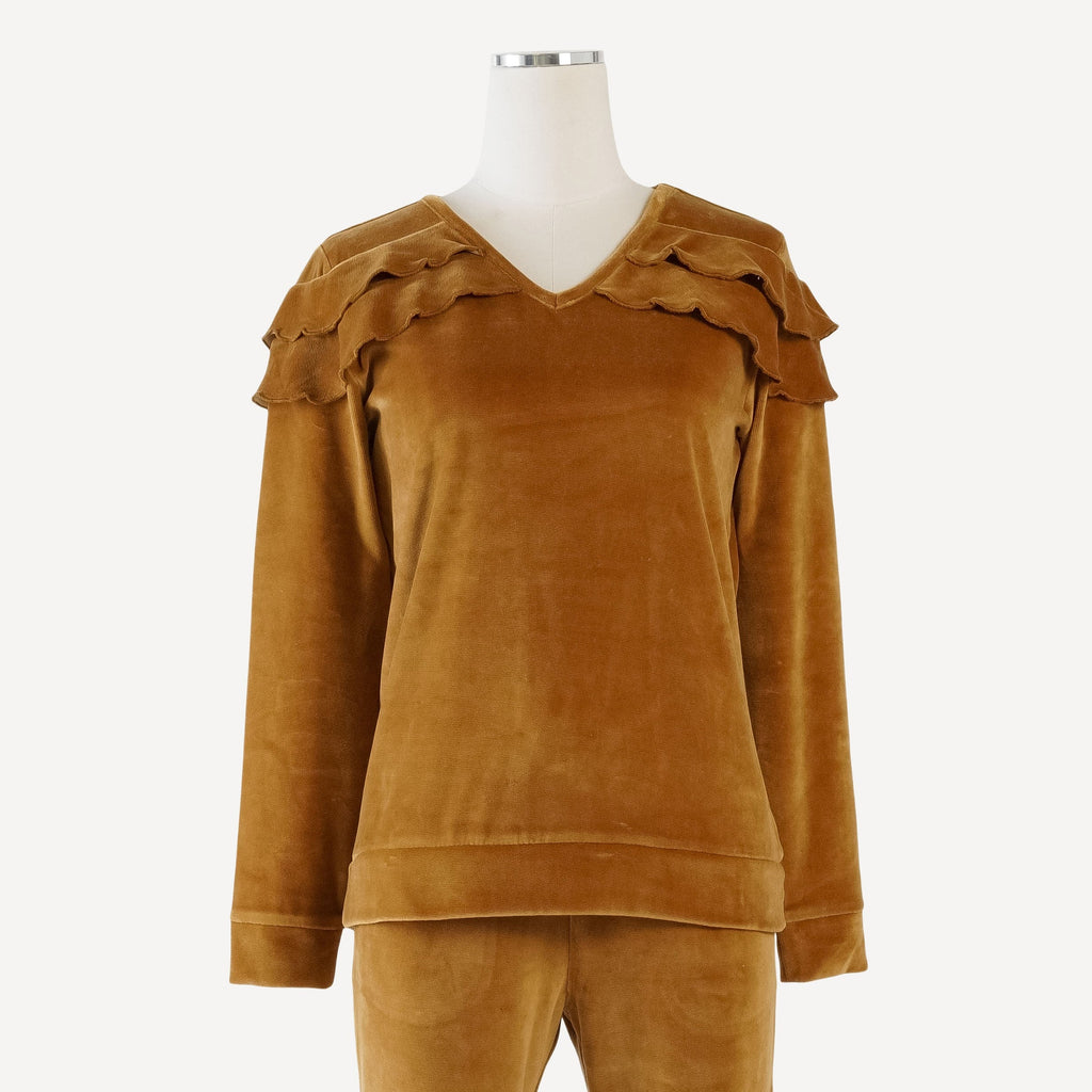 【v】GLITTER EMBROIDERY VELOUR LONG TOP DSC00028_6e5bae6c-7689-4283-