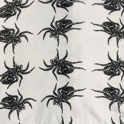 long sleeve two way zipper footie | tarantula | organic cotton interlock