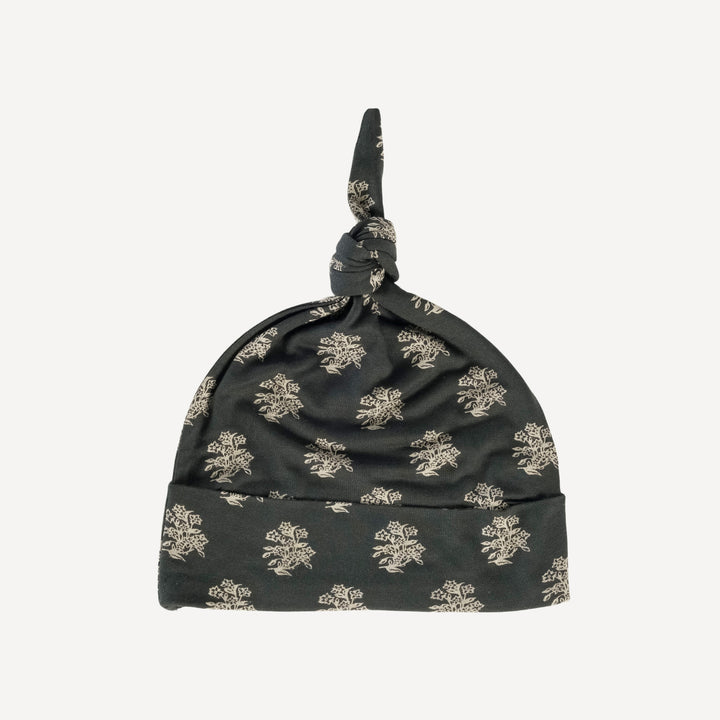 knot hat | wood block floral | lenzing modal