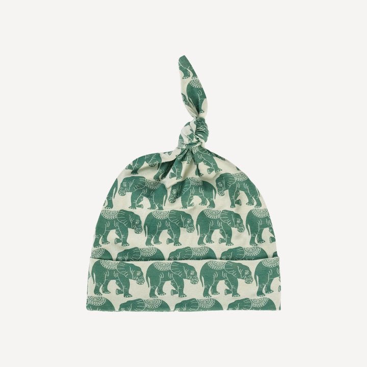 knot hat | green elephant lotus | lenzing modal