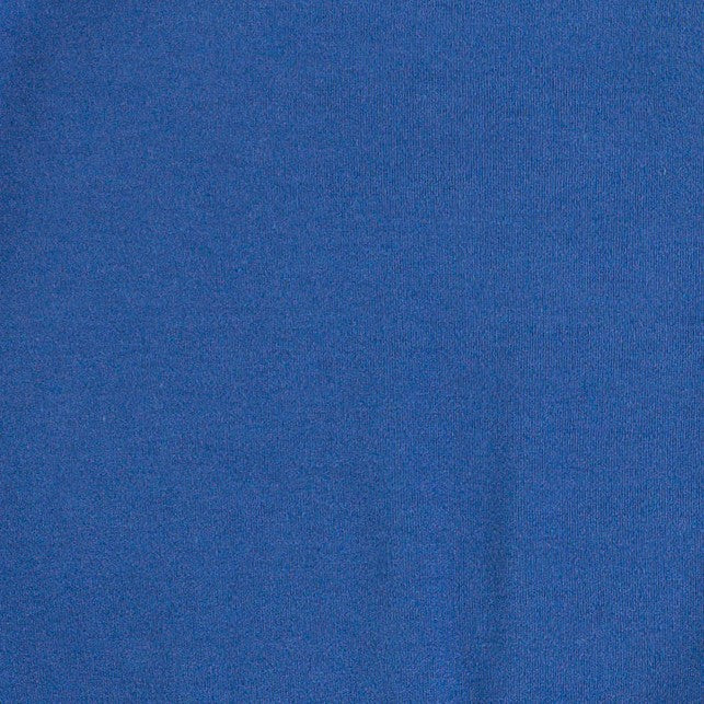 long sleeve ruffle balloon jumpsuit | azure blue | organic cotton interlock