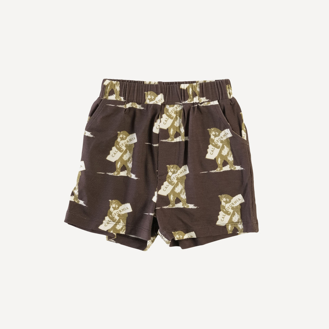 relaxed short | love california bear | bamboo