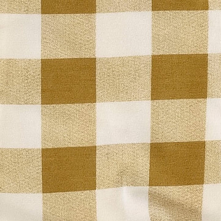 long sleeve two way zipper footie | fennel gingham | bamboo