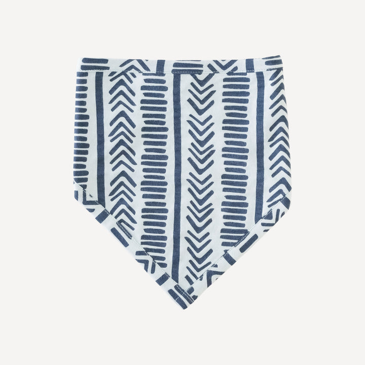 bandana bib | blue mosaic stripe | lenzing modal