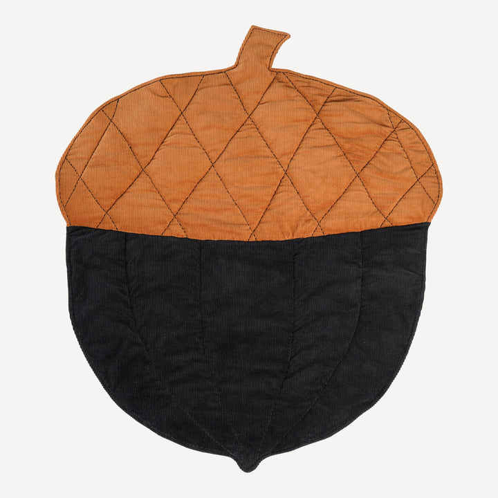 acorn play mat | black | organic stretchy cord