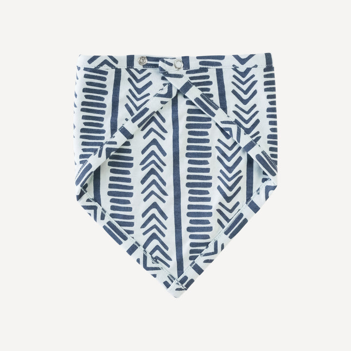 bandana bib | blue mosaic stripe | lenzing modal