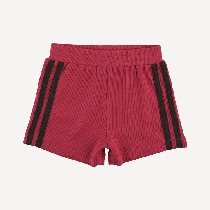 andrew short set | cardinal | organic cotton single rib