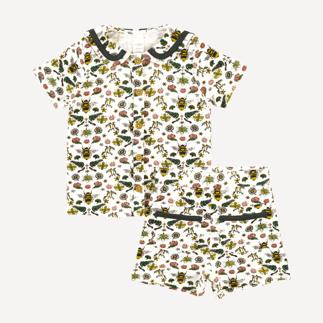 sailor short set | spring litho bee | modal