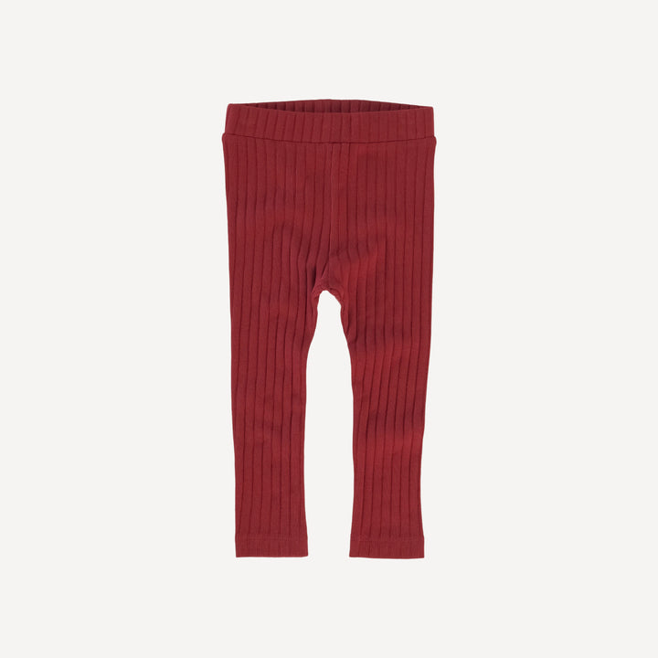 classic skinny legging | dark cranberry | classic rib