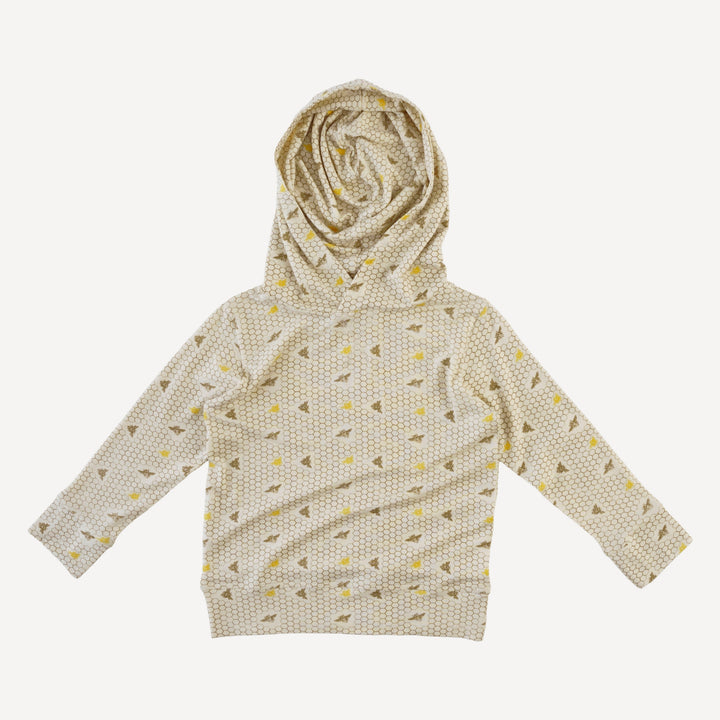 long sleeve essential skinny hoodie | spring honeycomb | modal