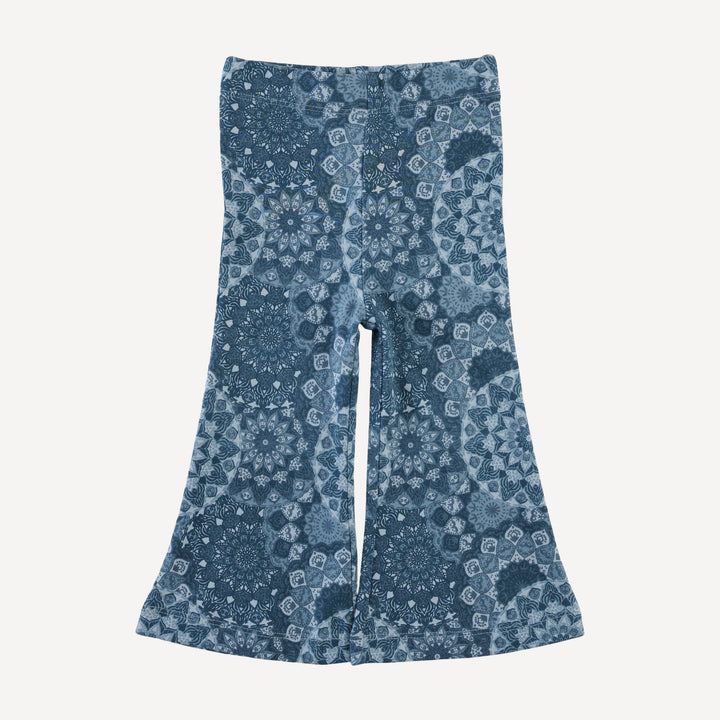 flare leg pant | celestial mandala | organic cotton interlock